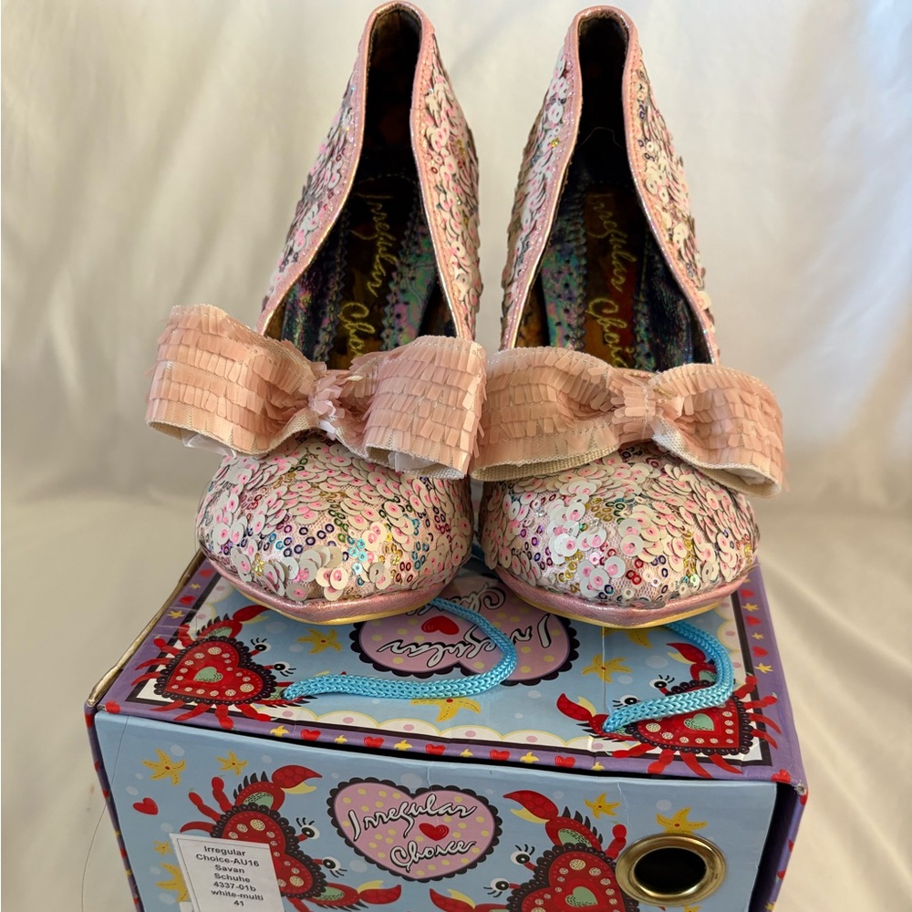 Irregular Choice Floral Pink swan heels Shoes